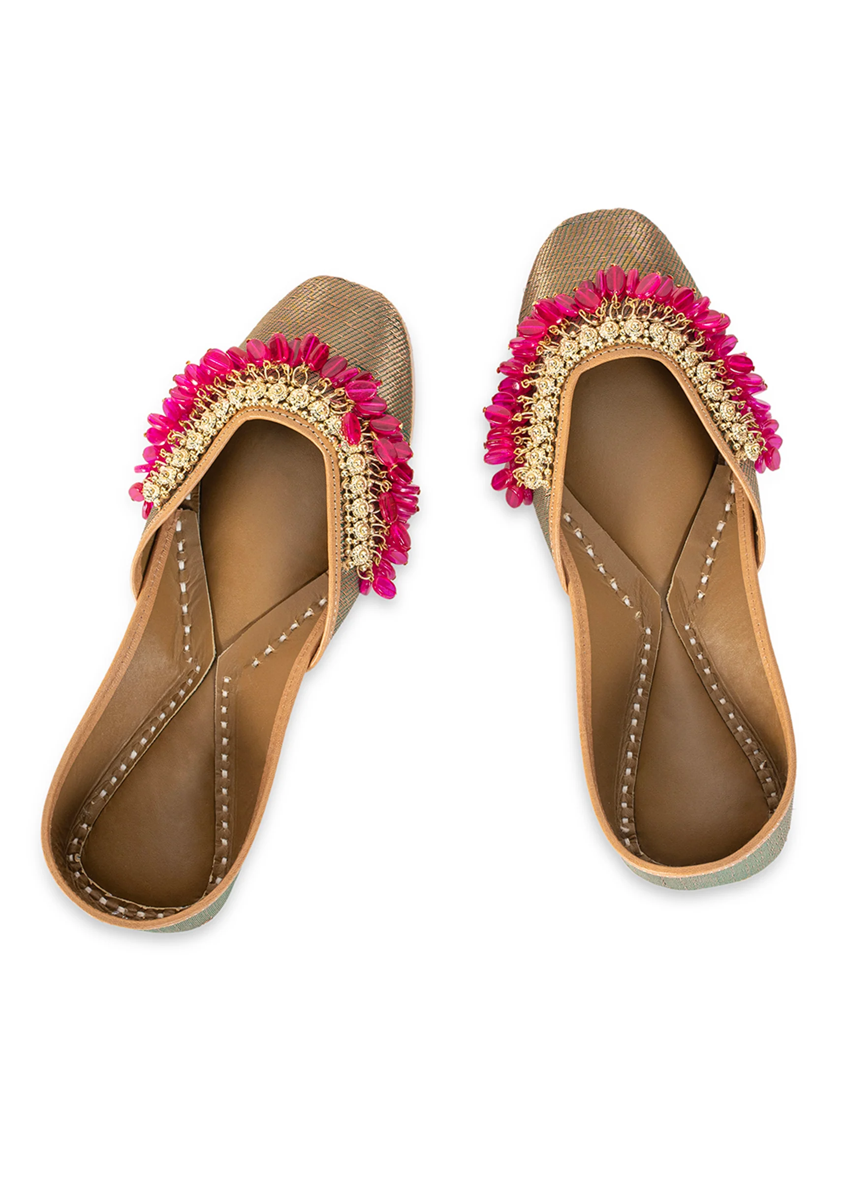 Gold & Pink Detail Jutti