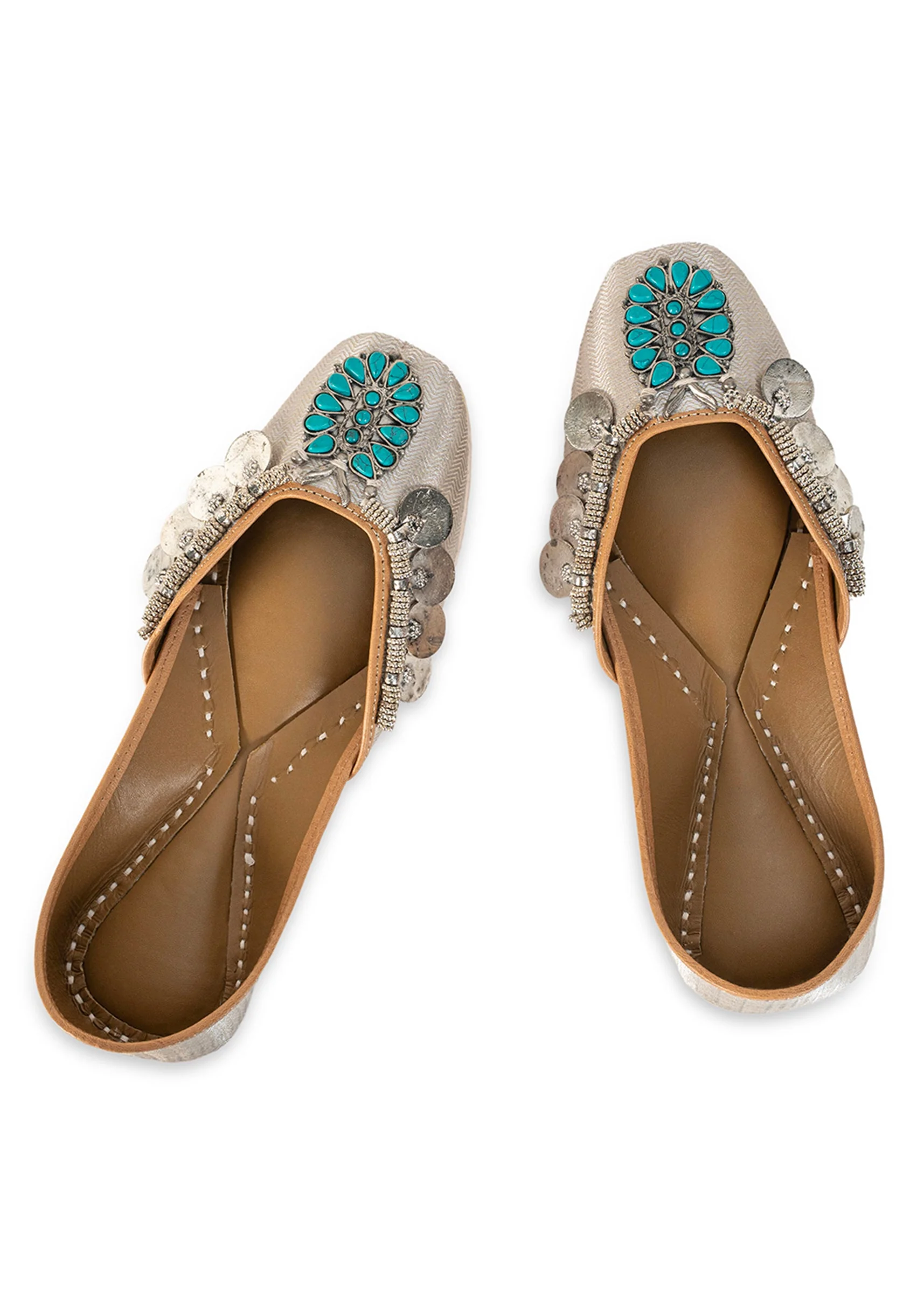 Silver Embellished Jutti