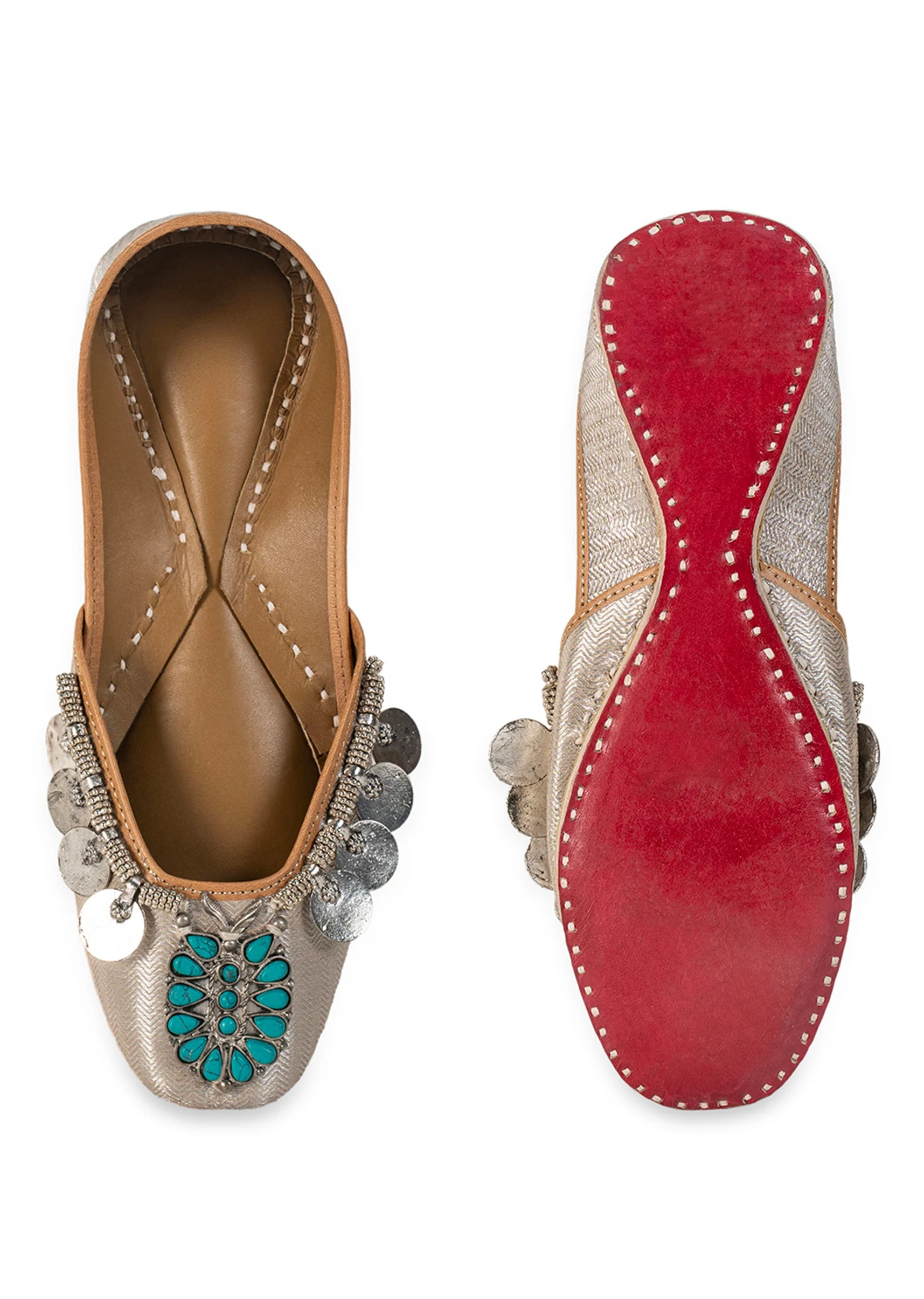 Silver Embellished Jutti