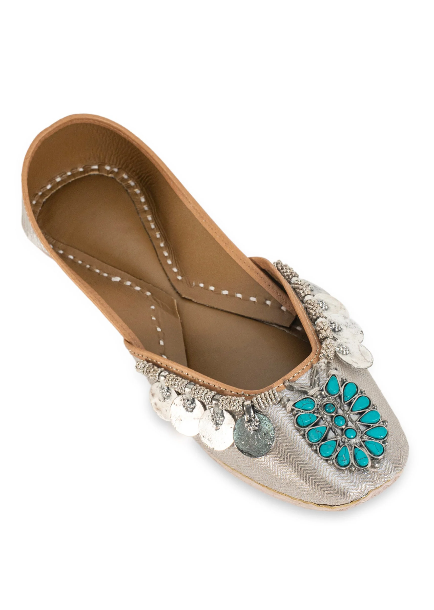 Silver Embellished Jutti