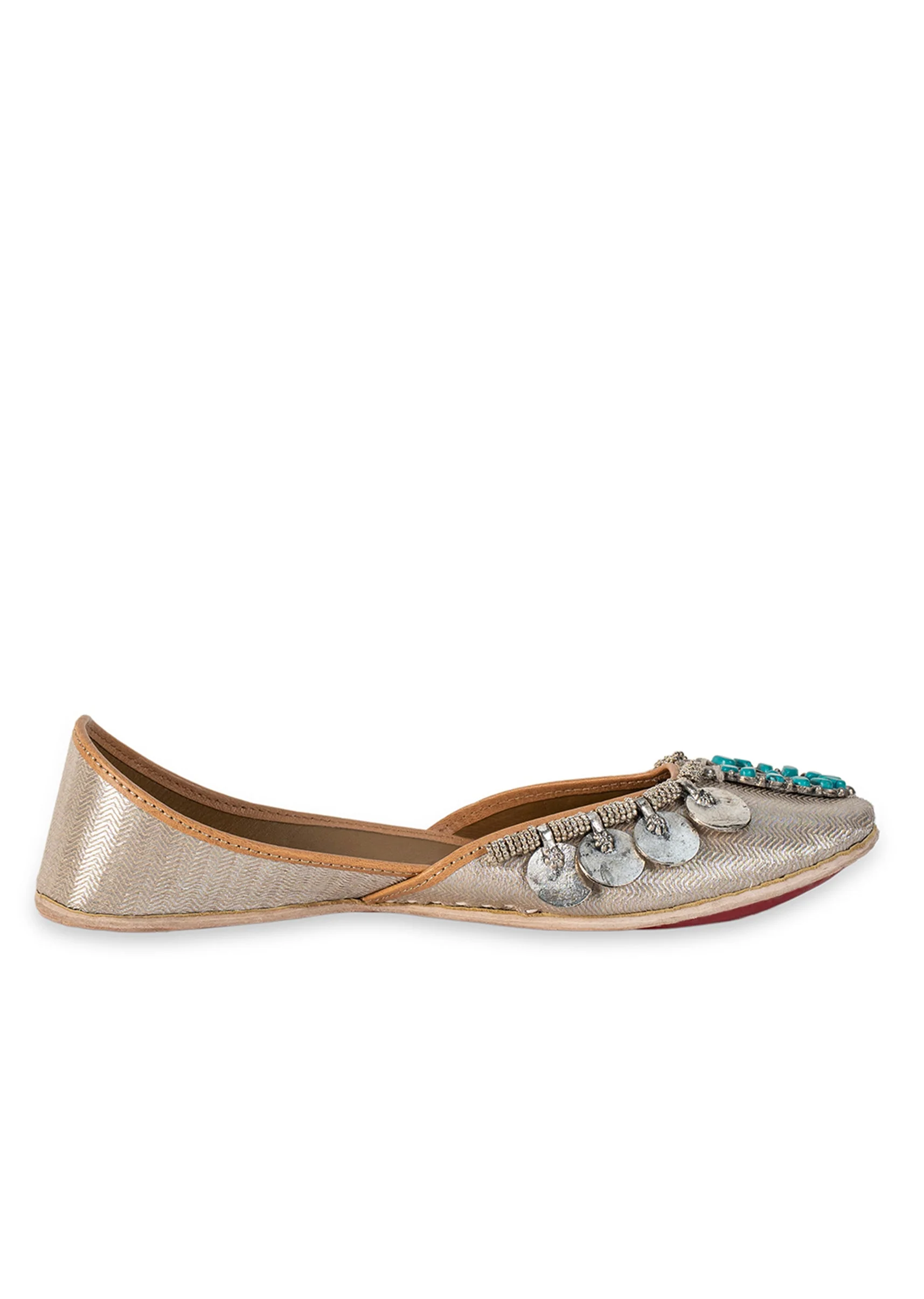 Silver Embellished Jutti
