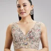 Multi Colour Embroidered Georgette Blouse