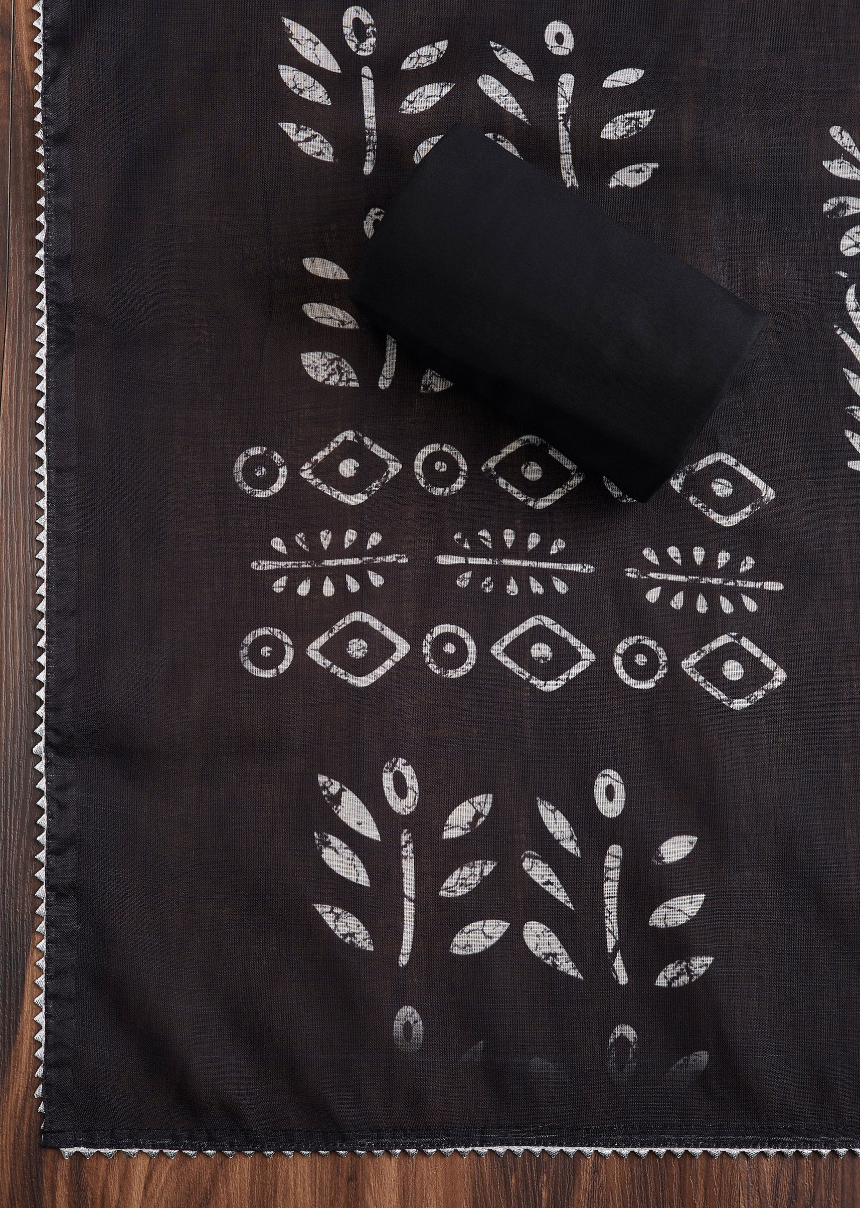 Black Linen Suit Set