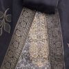 Black Brocade Banarasi Embroidered Silk Unstitched Suit
