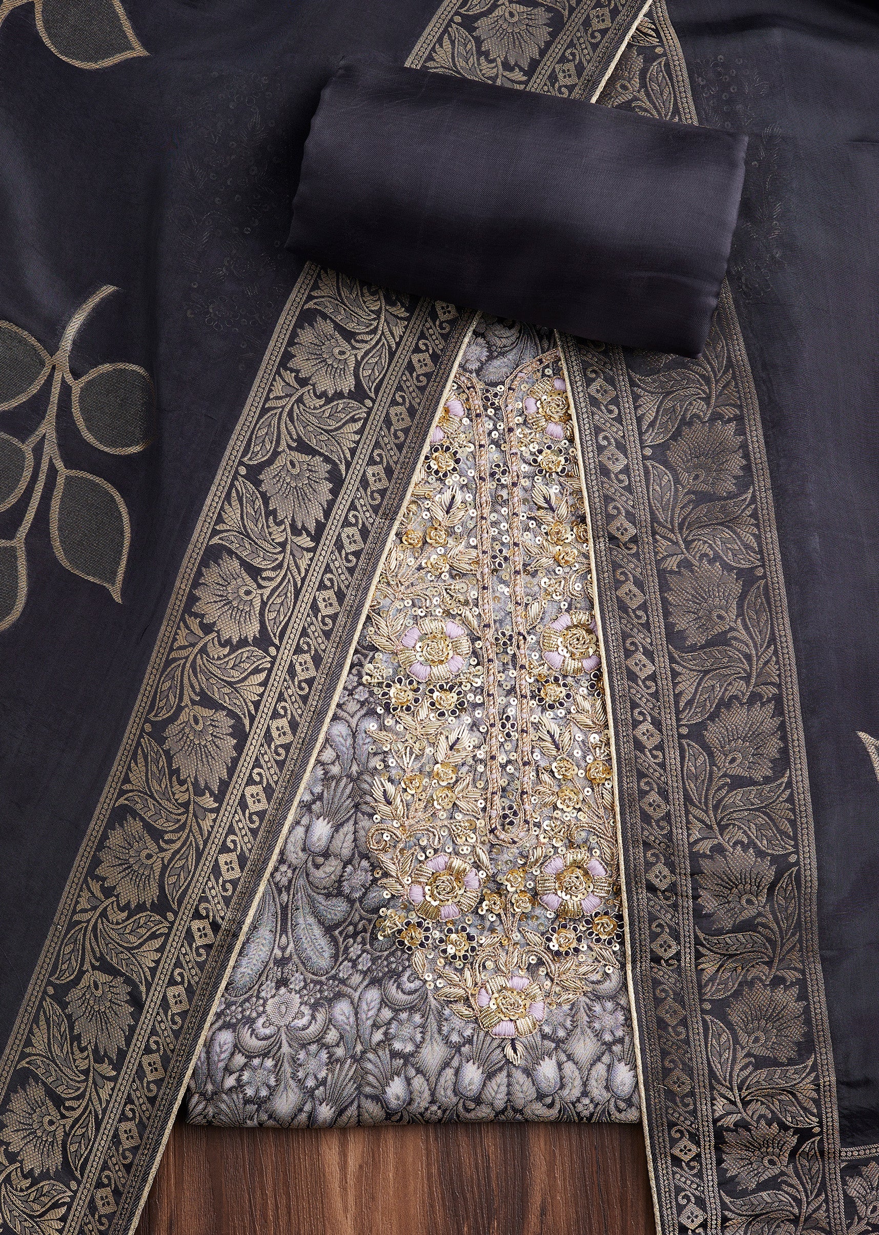 3532-black-brocade-banarasi-embroidered-silk-unstitched-suit-1.jpg Black Brocade Banarasi Embroidered Silk Unstitched Suit