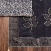 Black Brocade Banarasi Embroidered Silk Unstitched Suit