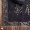 Black Brocade Banarasi Embroidered Silk Unstitched Suit