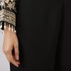 Black Georgette Palazzo Set With Resham Work