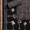 Black Cotton Printed Unstitched Suit With Dupatta