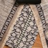 Classic Black Cotton Unstitched Suit