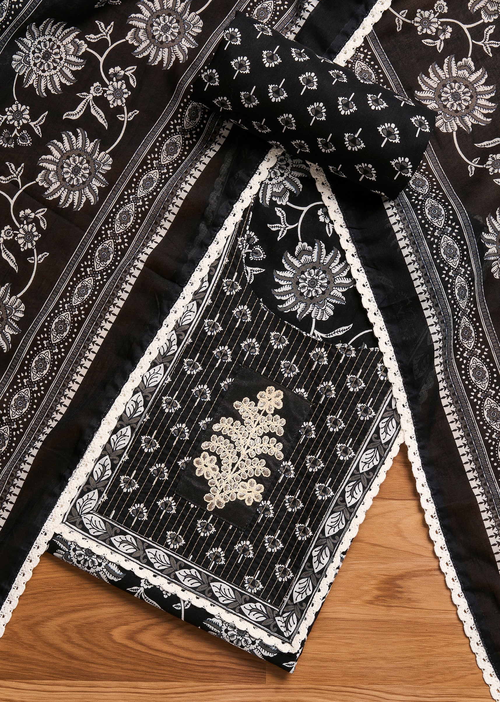 3562-black-cotton-unstitched-suit-1.jpg Black Cotton Unstitched Suit
