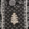 Black Cotton Unstitched Suit
