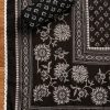 Black Cotton Unstitched Suit