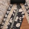 Black Cotton Printed Unstitched Suit And Dupatta and Bottom Fabric