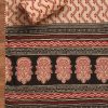 Black Cotton Printed Unstitched Suit with Dupatta and Bottom Fabric