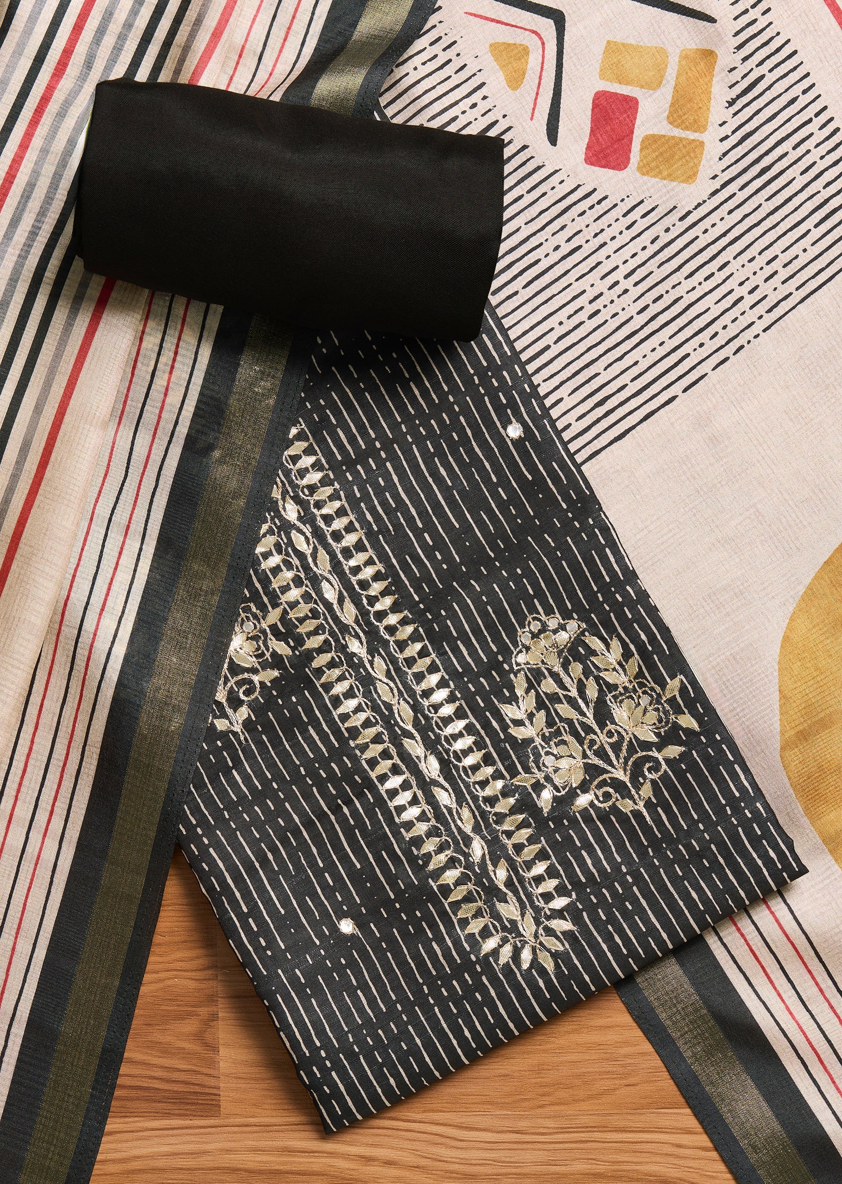 3569-black-cotton-printed-unstitched-suit-1.jpg Black Cotton Printed Unstitched Suit