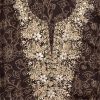 Black Tissue Printed Unstitched Suit Set