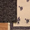 Black Tissue Printed Unstitched Suit Set