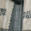 Midnight Black Cotton Printed Unstitched Suit Set