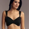 Black Embroidered Chinon Saree With Cut Dana Work