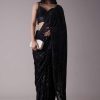 Shimmery Black Sequins Saree With An Embellished Border