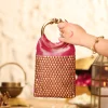 Pink Brocade Handbag