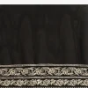 Black Georgette Chikankari Saree With Jaal Work And Unstitched Blouse