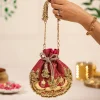 Pink Cotton Potli Bag