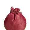 Pink Cotton Potli Bag