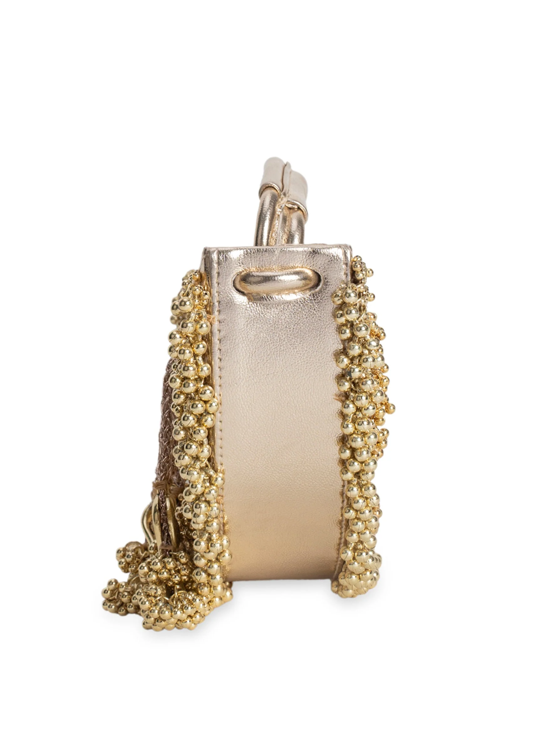 Festive Gold Embellished Handbag
