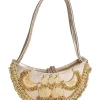 Festive Gold Embellished Handbag