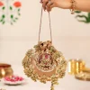Gold Brocade Embellished Potli