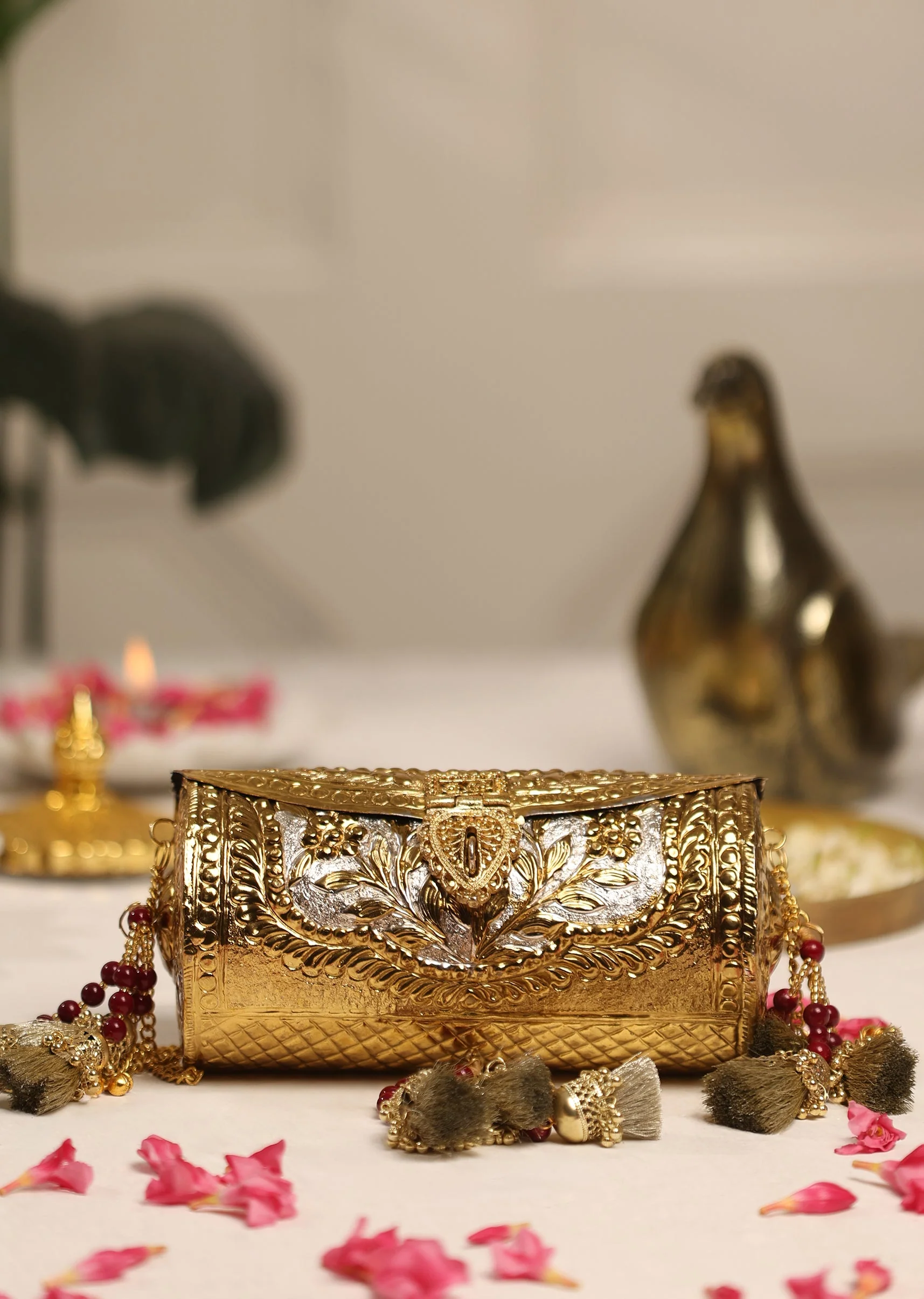 Gold Embellished Clutch