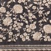Black Georgette Parsi Gara Saree With Unstitched Blouse