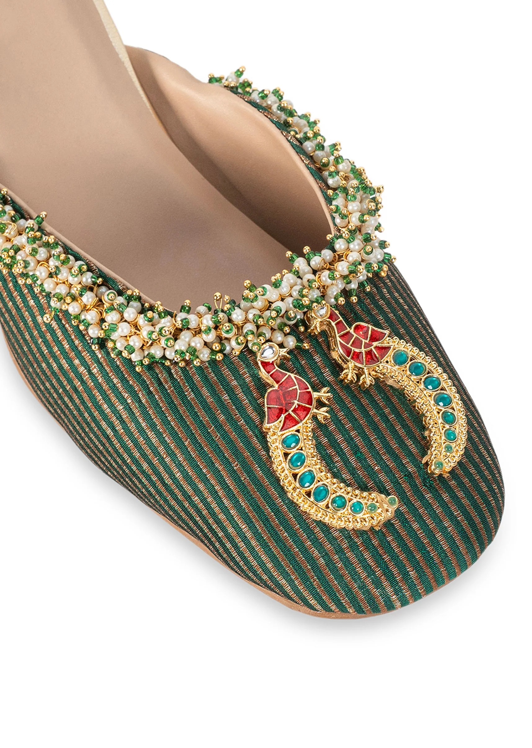 Multicolour Embroidered Wedges