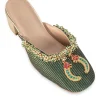 Multicolour Embroidered Wedges
