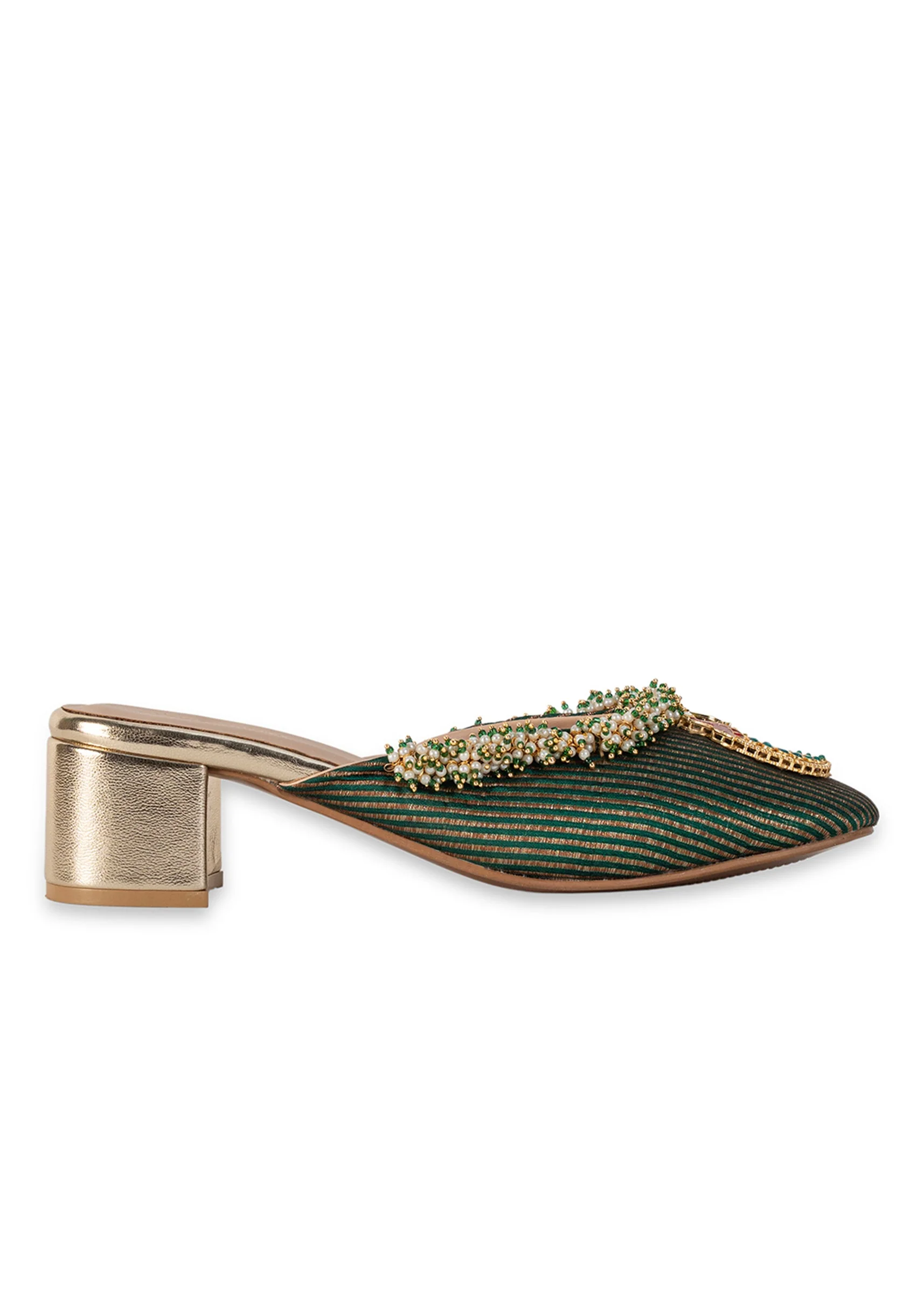 Multicolour Embroidered Wedges