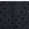 Black Net Saree With Linear Sequins And Hand Embroidered Border