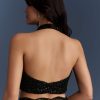 Black Net Saree With Intricate Floral Sequins Embroidery