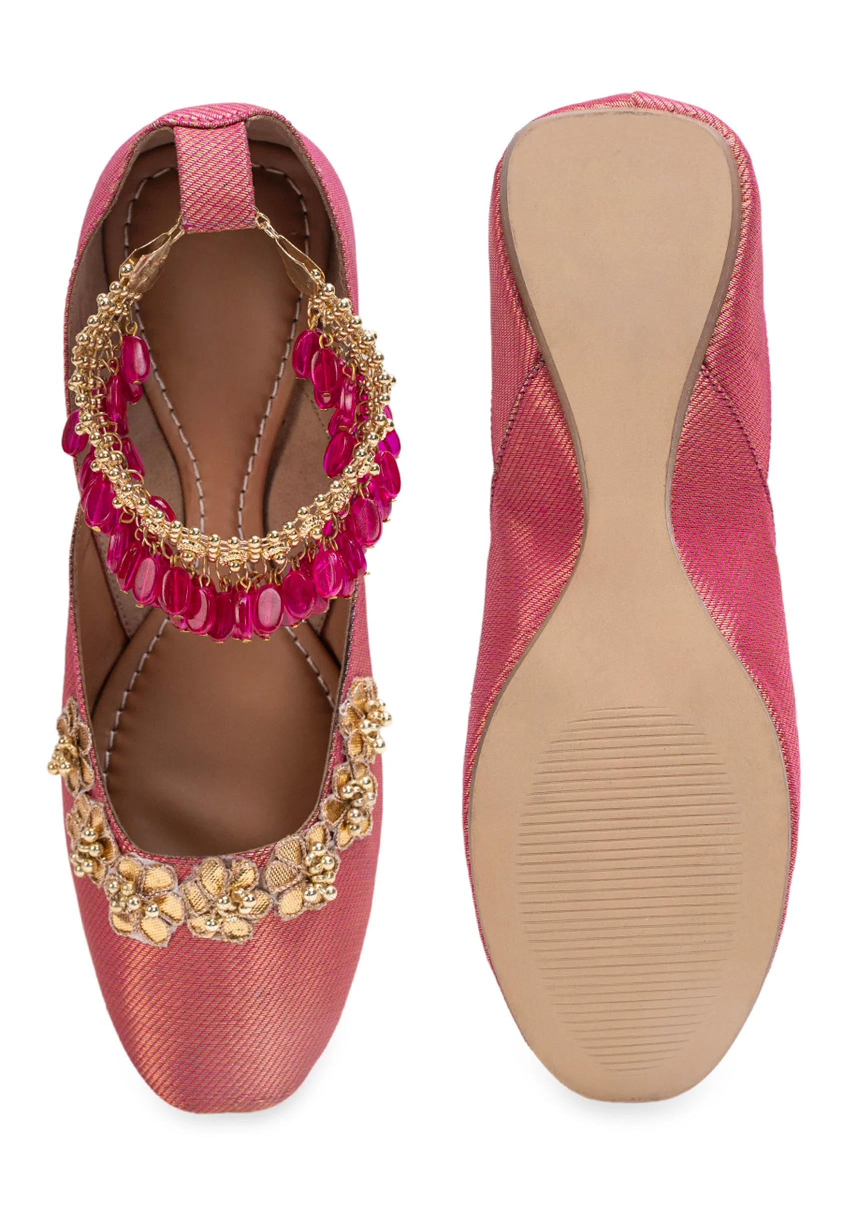 Soft Pink Embellished Jutti
