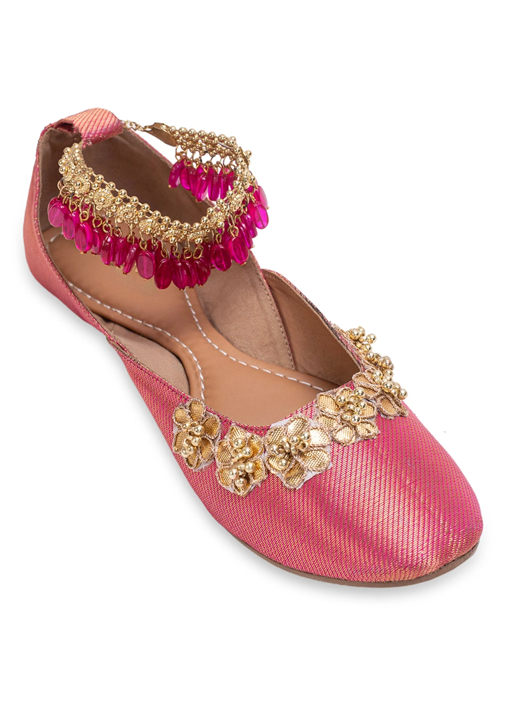 Soft Pink Embellished Jutti