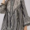 Black Indo Western Kaftan Coord Set