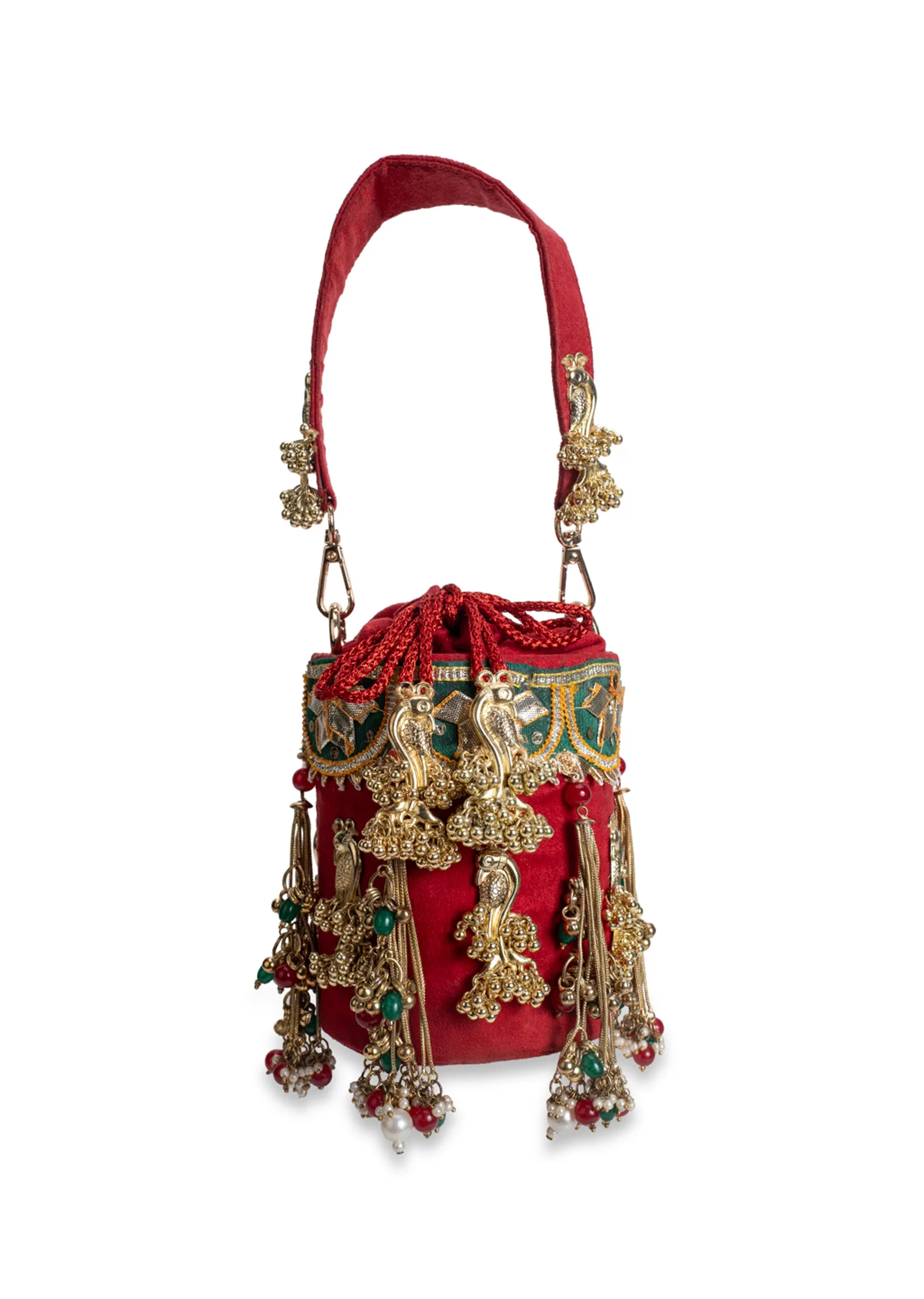 Red Velvet Potli Bag