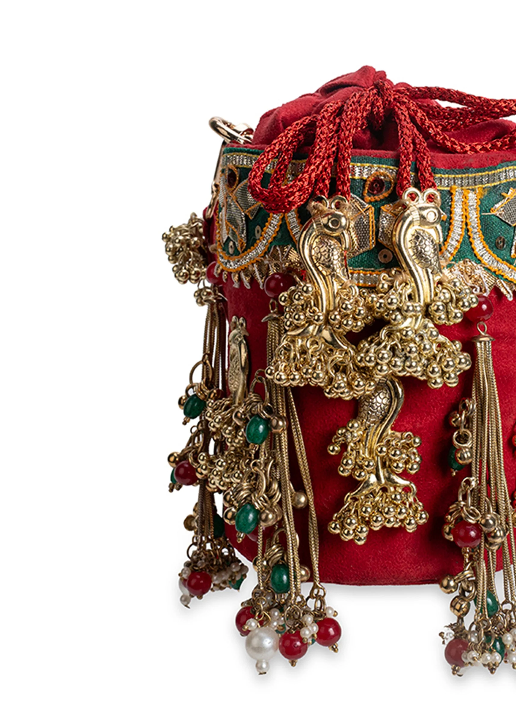 Red Velvet Potli Bag