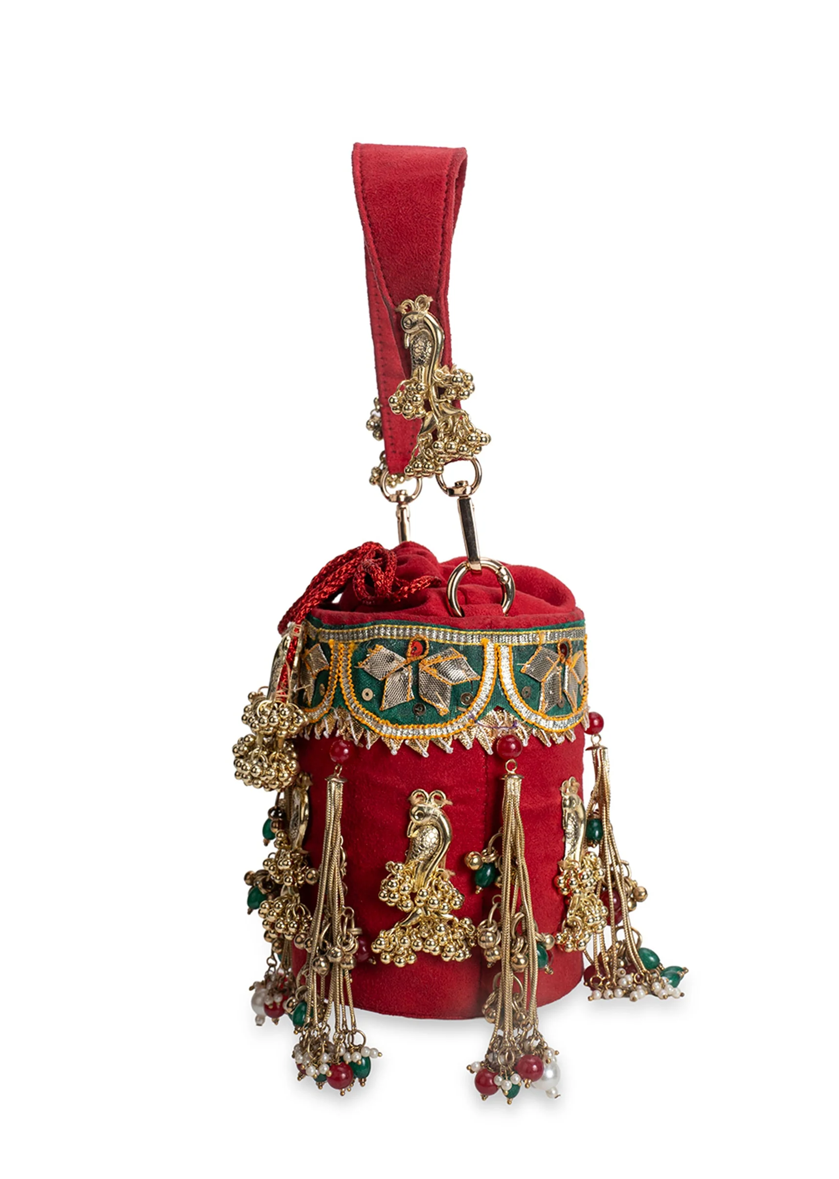Red Velvet Potli Bag