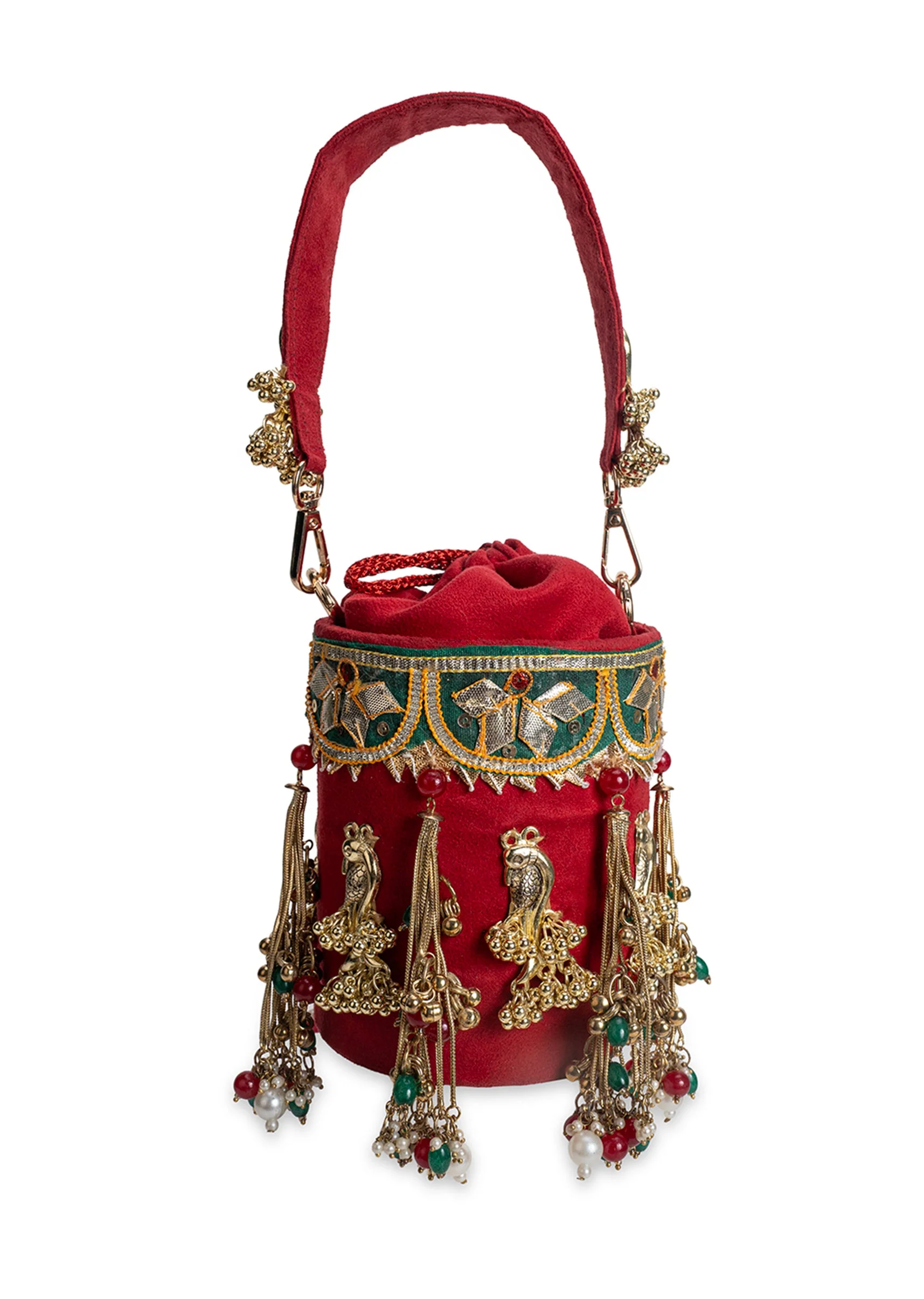 Red Velvet Potli Bag