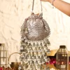Gold Silk Potli Bag