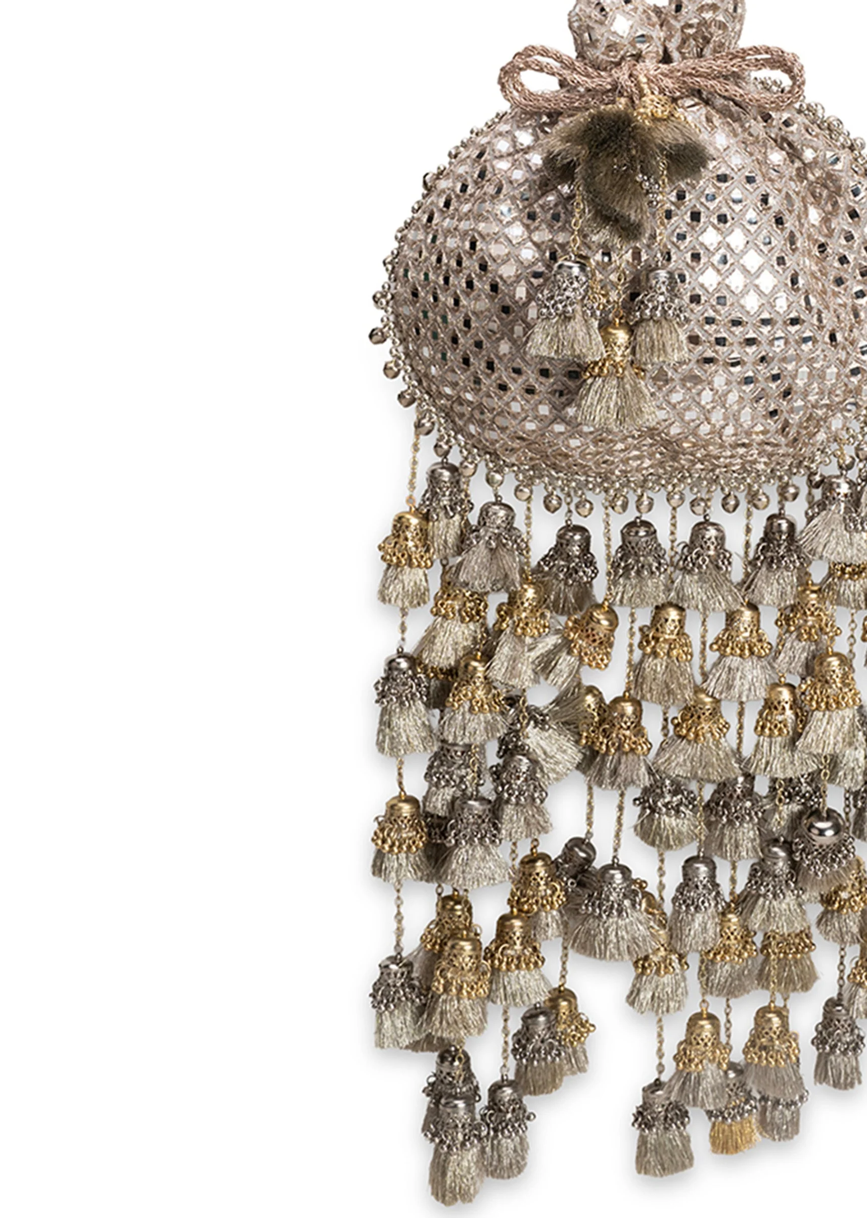 Gold Silk Potli Bag