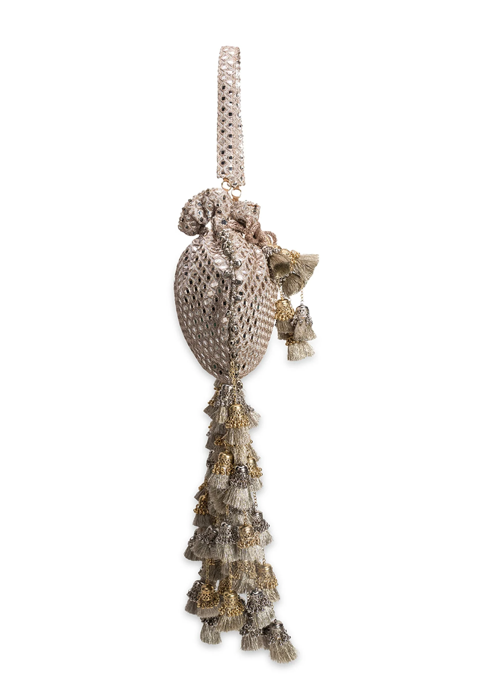 Gold Silk Potli Bag