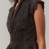 3959-black-organza-peplum-palazzo-set-3.jpg Black Organza Peplum Palazzo Set